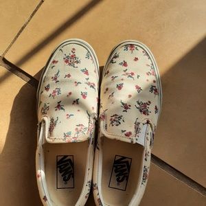 Vans floral shoes